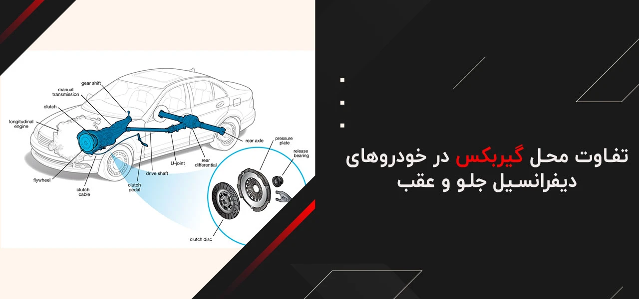 گیربکس کجای ماشین است؟ 5 تفاوت محل گیربکس در خودروهای دیفرانسیل جلو و عقب